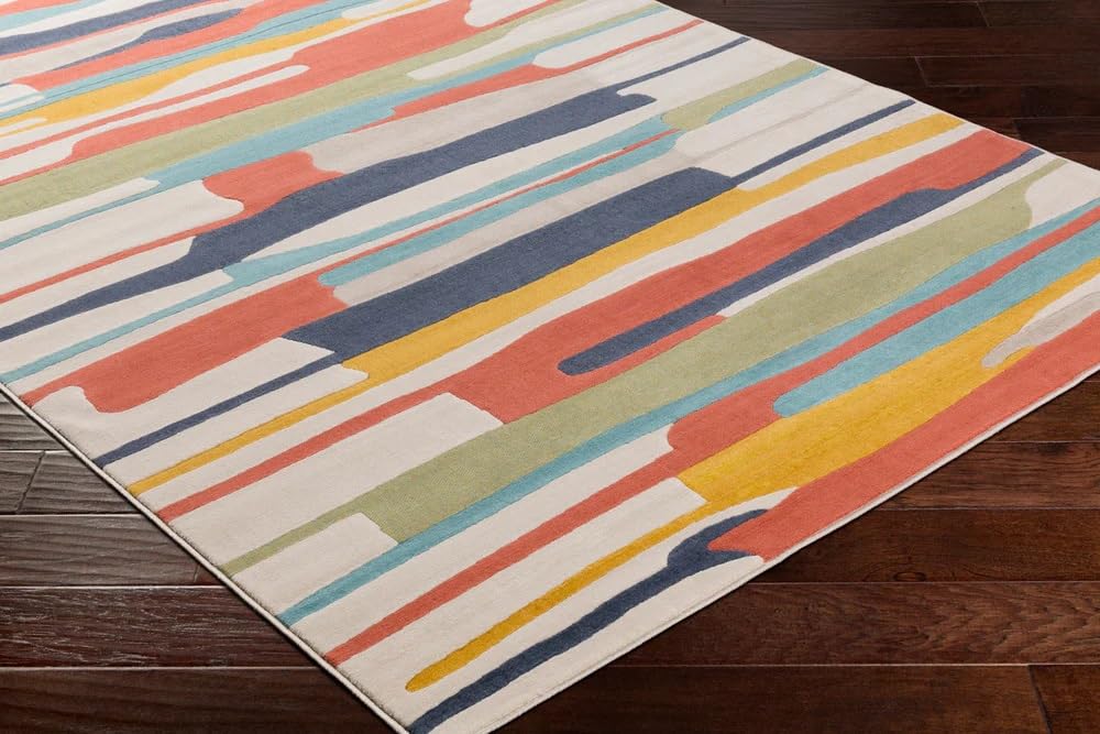 ZORA CARPET Multi Color 3 Handmade Tuffted Blended Pure Woollen Carpet for Livi...